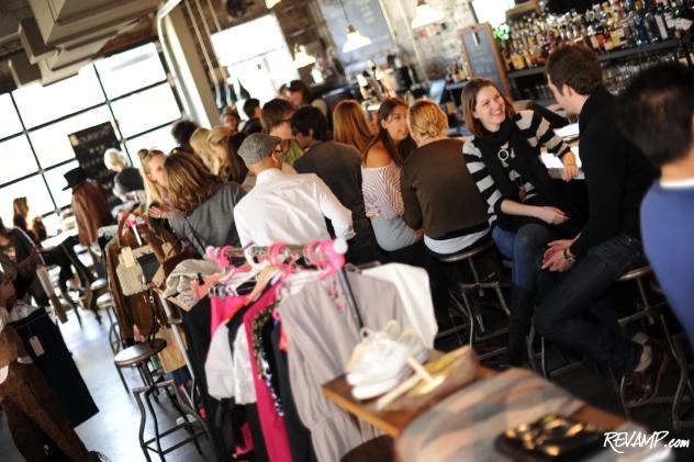 American Ice Co.'s rugged interior was temporarily transformed into a vintage pop-up shop for Butler & Claypool's official preview party.